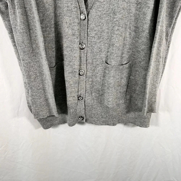 BCBGeneration Cardigan Size Medium Grey Button Up Wool Blend - Picture 3 of 12